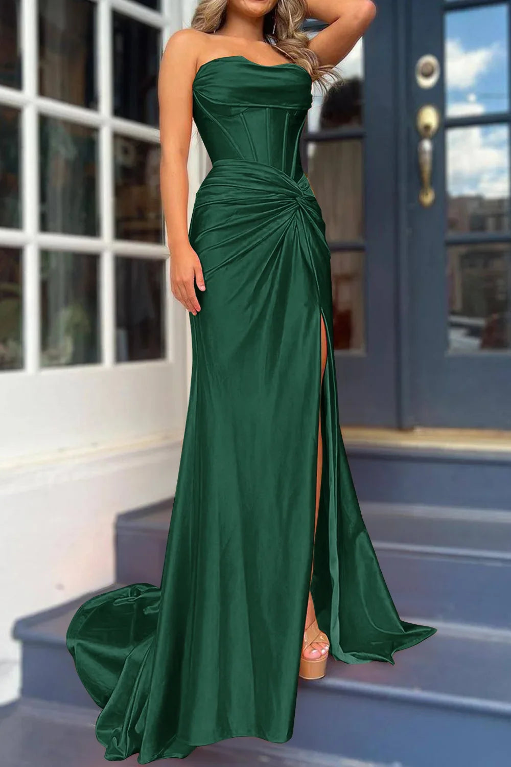 Green Party Maxi Dress - Buy Green Party Maxi Dress online in India